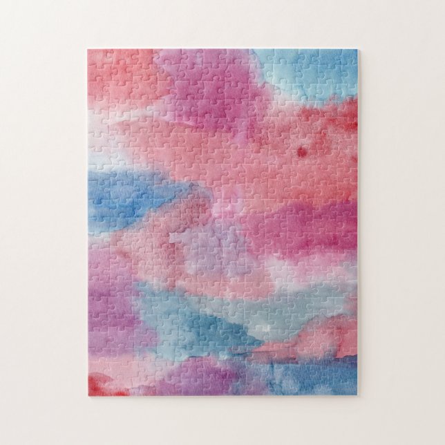 Abstract Watercolor Jigsaw Puzzle (Vertical)