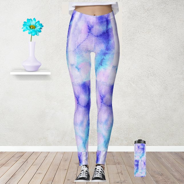 Abstract Watercolor Leggings (Creator Uploaded)