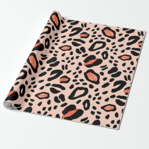 Abstract watercolor leopard. Animal print pattern Wrapping Paper