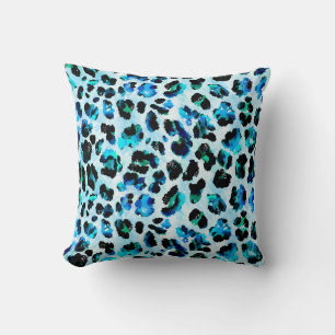 Abstract Watercolor Leopard Skin Pattern Cushion