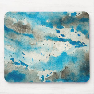 Abstract Watercolor Mouse Mat