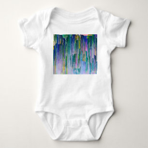 Abstract watercolor, oil paint background. baby bodysuit