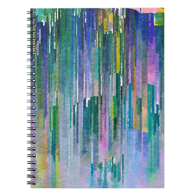 Abstract watercolor, oil paint background. notebook (Front)