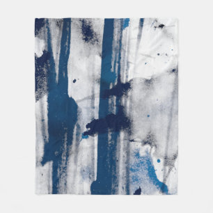Abstract watercolor on paper. Colorful art texture Fleece Blanket