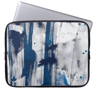 Abstract watercolor on paper. Colourful art textur Laptop Sleeve