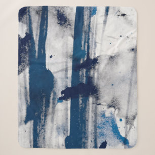 Abstract watercolor on paper. Colourful art textur Sherpa Blanket