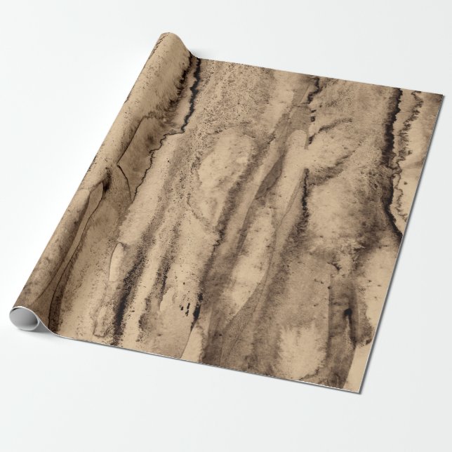 Abstract watercolor on paper texture. In Sepia ton (Unrolled)