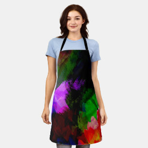Abstract watercolor paint 2 apron
