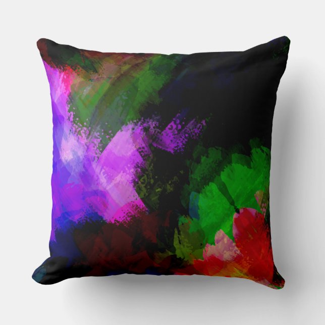 Abstract watercolor paint 2 cushion (Front)