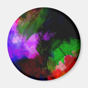 Abstract watercolor paint 2 magnet
