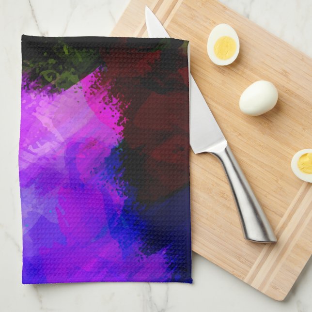 Abstract watercolor paint 2 tea towel (Quarter Fold)