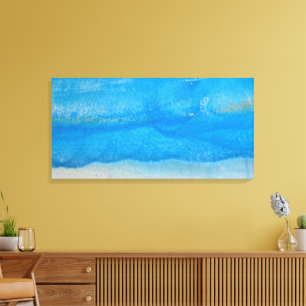 Abstract Watercolor Paint Pattern Canvas Print