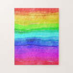 Abstract Watercolor Painted Stripes Rainbow Jigsaw Puzzle<br><div class="desc">Abstract Watercolor Painted Stripes Rainbow.                                     




rainbow watercolor colourful , 
typography girly trendy chic, 
 purple pink glitter art, 
 monogram modern name stylish, 
 bold fun happy artistic, 
expression summer peace green, 
 blue love drawn abstract, 
 freedom colour spectrum paint, 
gay flag brush creative, 
watercolor  rainbow colourful , </div>