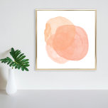Abstract Watercolor Painting in Pastel Coral Poster<br><div class="desc">Abstract Watercolor Painting in Pastel Coral Poster</div>
