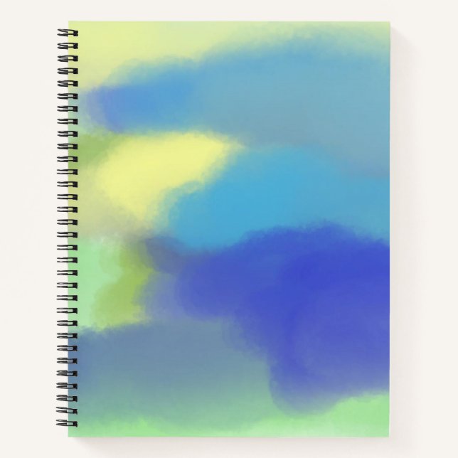 abstract watercolor painting notebook (Front)
