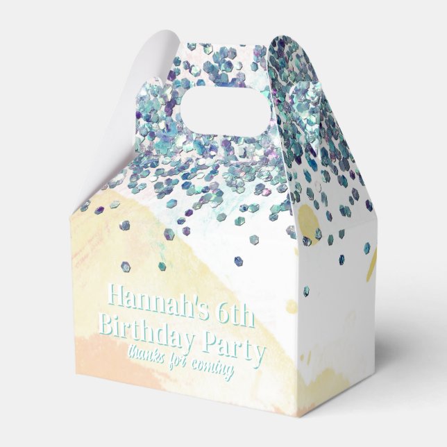 Abstract Watercolor Painting Paint Party Favour Box (Front Side)