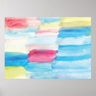 abstract watercolor painting poster