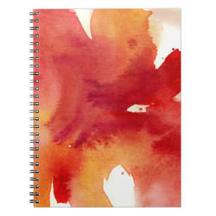 Abstract watercolor paintings notebook
