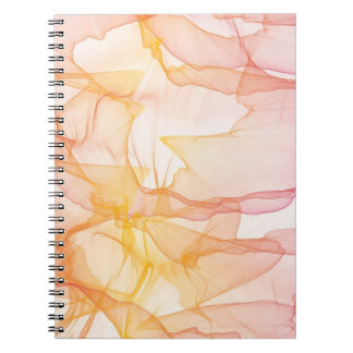 Abstract watercolor pattern notebook