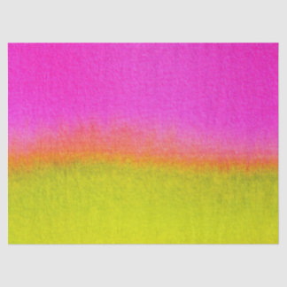 Abstract Watercolor Pink Orange Green Tissue Paper