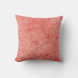 Abstract Watercolor Red & Rose Gold Decorative Cushion