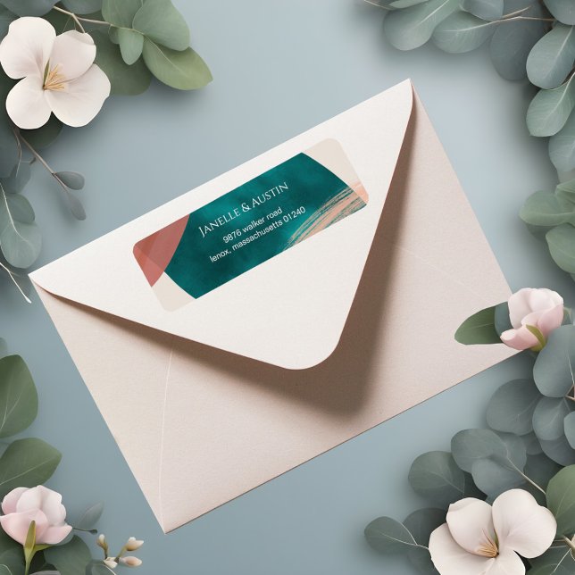 Abstract Watercolor Return Address (Creator Uploaded)