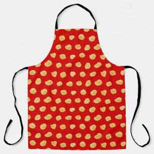Abstract watercolor seamless pattern, handdrawn il apron