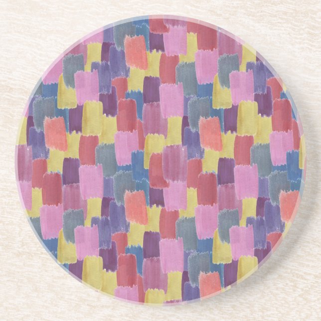 Abstract watercolor: seamless splash background. coaster (Front)