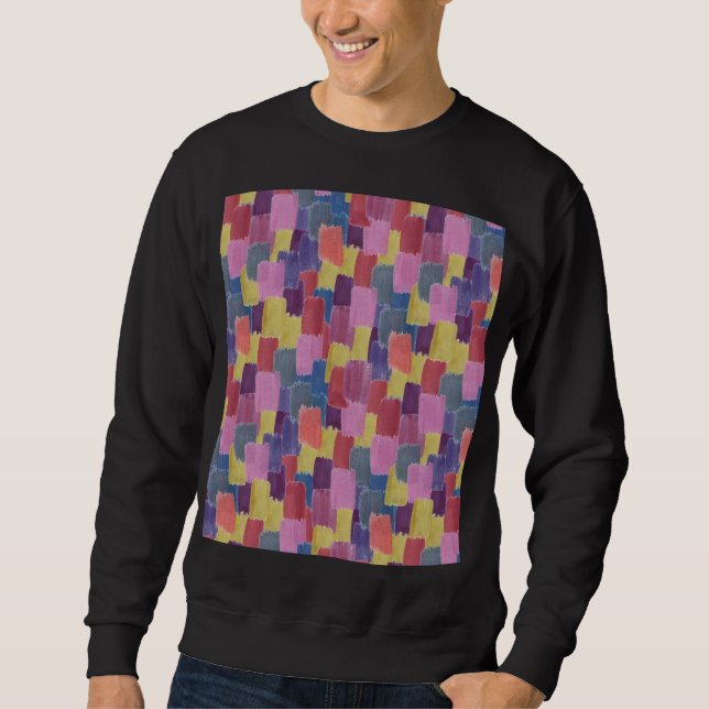 Abstract watercolor: seamless splash background. sweatshirt (Front)