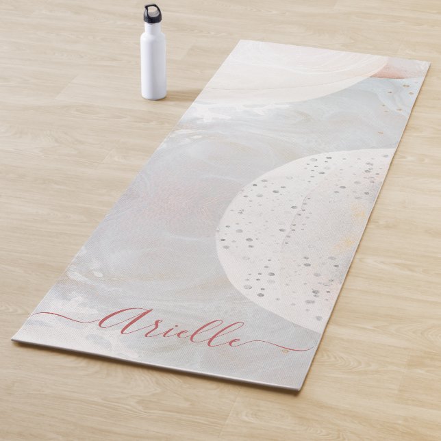 Abstract Watercolor Shapes Ethereal  Yoga Mat (In Situ)