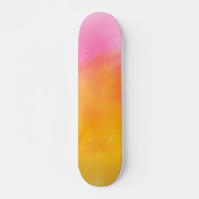Abstract Watercolor Soft Background Skateboard (Front)