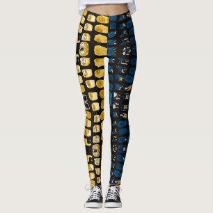 Abstract Watercolor Spots: Creative Seamless Leggings