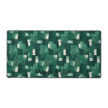 Abstract Watercolor Style, Emerald Green Palette