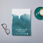 Abstract watercolor teal color splash brush stroke flyer<br><div class="desc">Custom watercolor paint splash,  abstract painting. Perfect for your company promotion. Suitable for makeup artists,  cosmetic shop,  artists,  cosmetologists,  hair extension. hairdressers,  hairstylists,  stylists,  spa salon ,  hair and beauty salon or model agency. Customizable.</div>