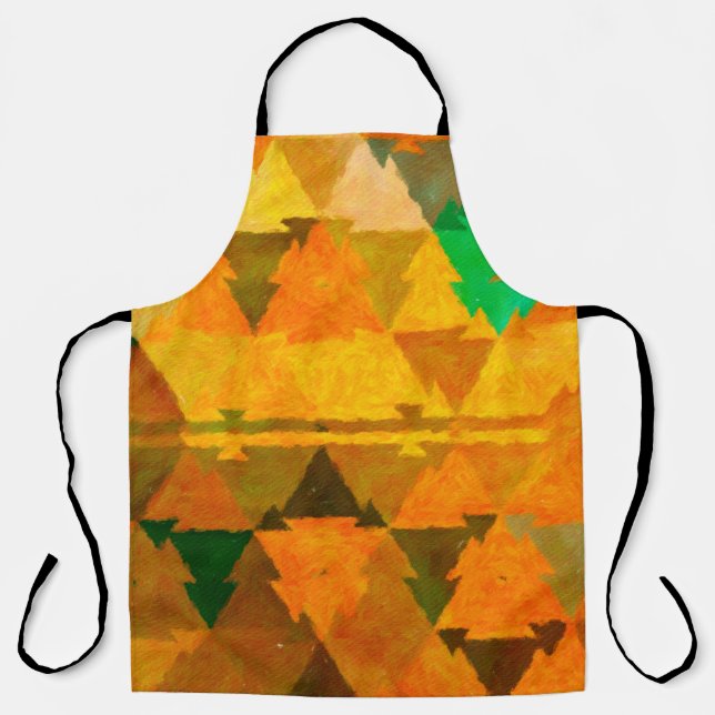 Abstract watercolor texture background. Oil painti Apron (Front)
