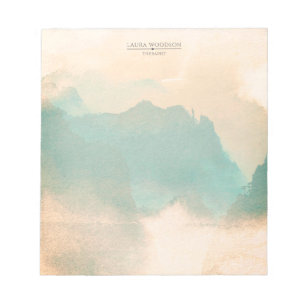 Abstract Watercolor Therapist Business Card Notepad