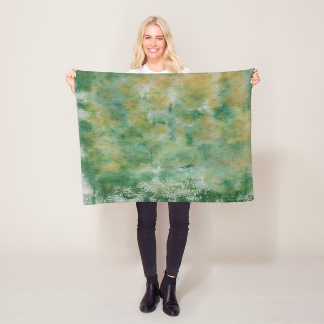 Abstract Watercolor Throw Blanket (In Situ)