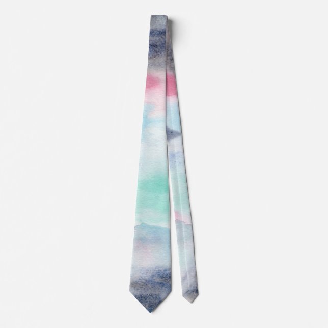 Abstract Watercolor Tie (Front)