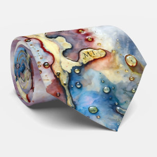 Abstract Watercolor Tie Modern Artistic Style