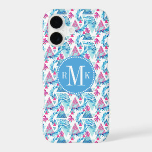 Abstract Watercolor Tropical Leaf Pattern