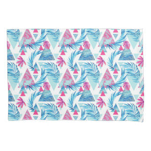 Abstract Watercolor Tropical Leaf Pattern Pillowcase