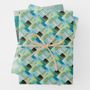 Abstract watercolor window by Paul Klee Wrapping Paper Sheet