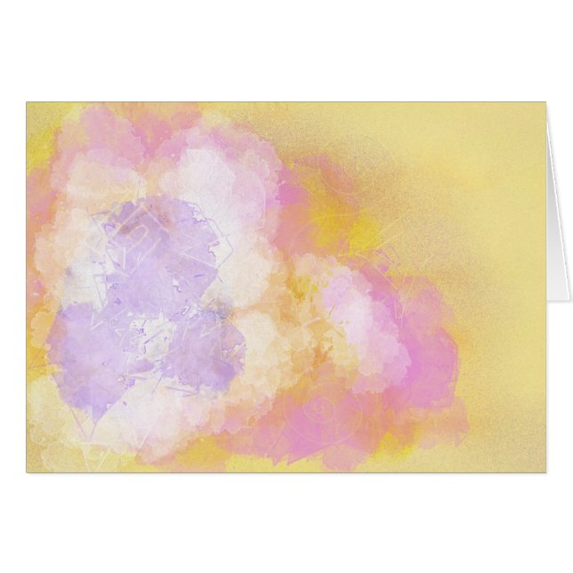 Abstract Watercolors - Orange Background (Front Horizontal)