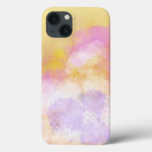 Abstract Watercolors - Orange Background iPhone 13 Case