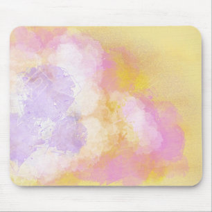 Abstract Watercolors - Orange Background Mouse Mat