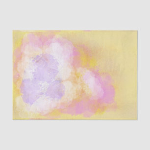 Abstract Watercolors - Orange Background Tissue Paper