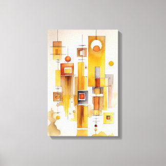 Abstract Watercolour Painting Canvas Print
