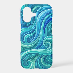Abstract Waterfall Ocean Gradient iPhone Cases