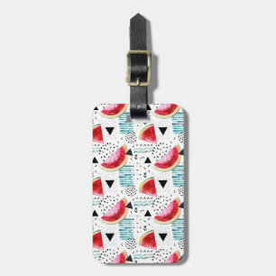 Abstract Watermelon Pattern Luggage Tag