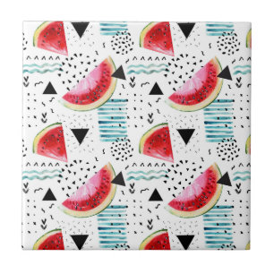 Abstract Watermelon Pattern Tile